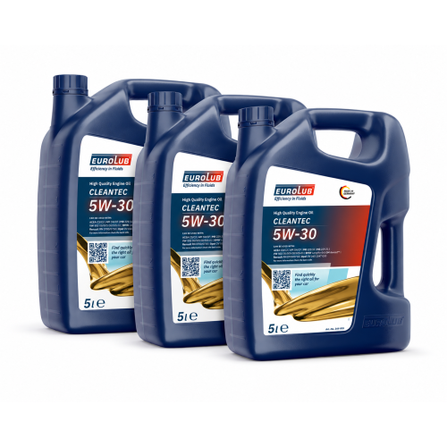 Motor&ouml;l EUROLUB CLEANTEC 5W-30 15 Liter MB 229.52 BMW Longlife 04 dexos 2 VW RN
