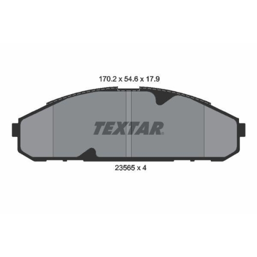 TEXTAR Bremsbelagsatz, Scheibenbremse 2356501