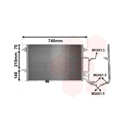 VAN WEZEL Kondensator, Klimaanlage