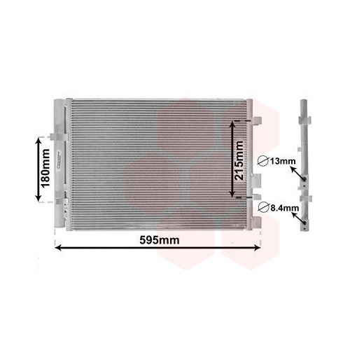 VAN WEZEL Kondensator, Klimaanlage 82005249