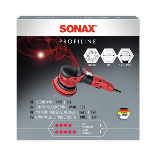 SONAX St&uuml;tzteller Poliermaschine 04924410 EXZENTERPAD HART 150