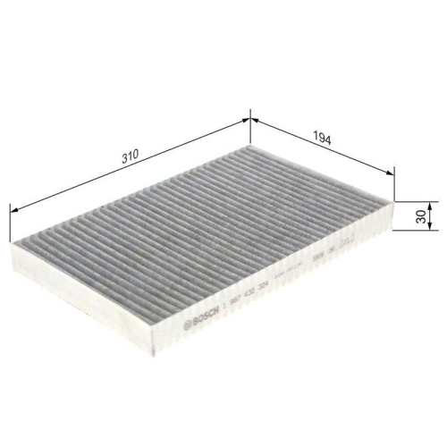 BOSCH Filter, Innenraumluft 1 987 432 324