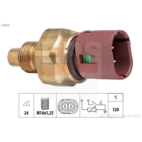 EPS Sensor, K&uuml;hlmitteltemperatur Made in Italy - OE Equivalent 1.830.522