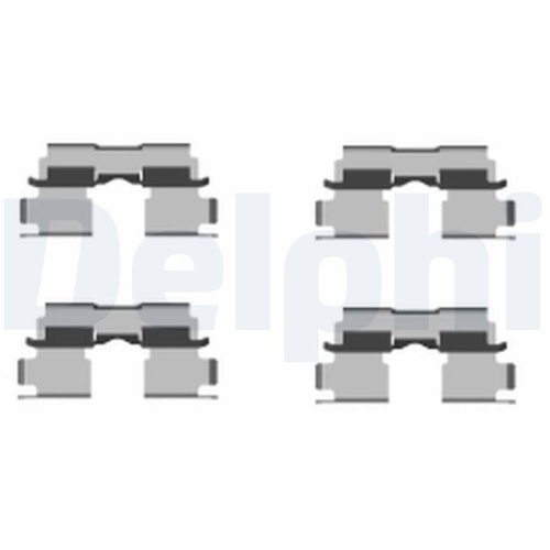 DELPHI Zubeh&ouml;rsatz, Scheibenbremsbelag LX0451