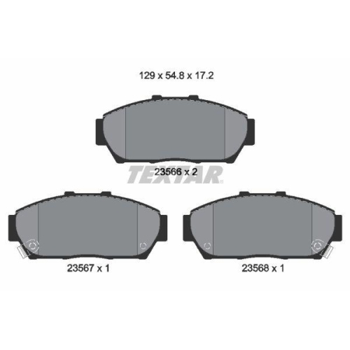 TEXTAR Bremsbelagsatz, Scheibenbremse 2356601