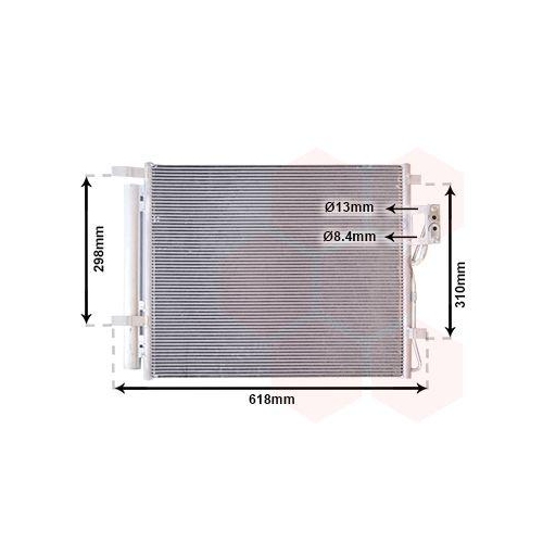 VAN WEZEL Kondensator, Klimaanlage 82005310