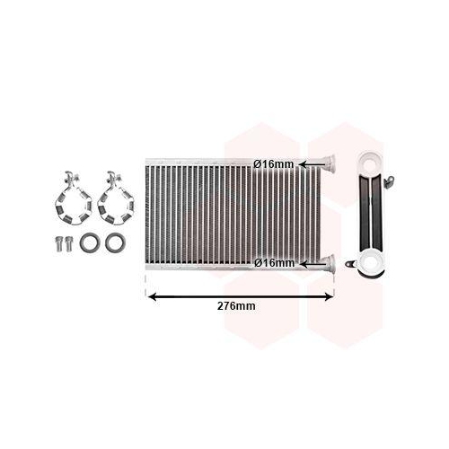 VAN WEZEL W&auml;rmetauscher, Innenraumheizung *** IR PLUS *** 06016701