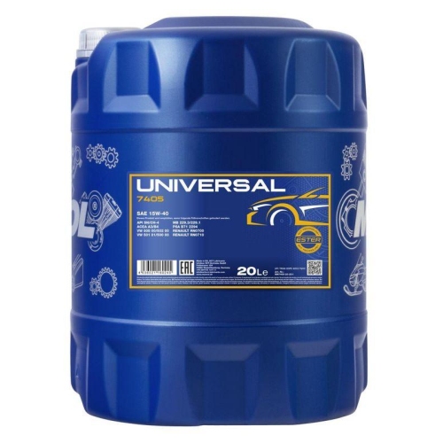 Motor&ouml;l Motoren&ouml;l Mannol Universal 15W-40 20 Liter Kanister MN7405-20