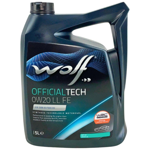 Motor&ouml;l Motoren&ouml;l Wolf OfficialTech 0W-20 LL FE 5 Liter Kanister 1051978
