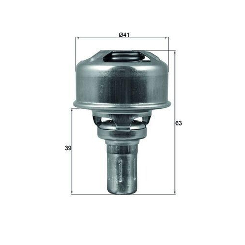 MAHLE Thermostat, K&uuml;hlmittel BEHR TX 174 86