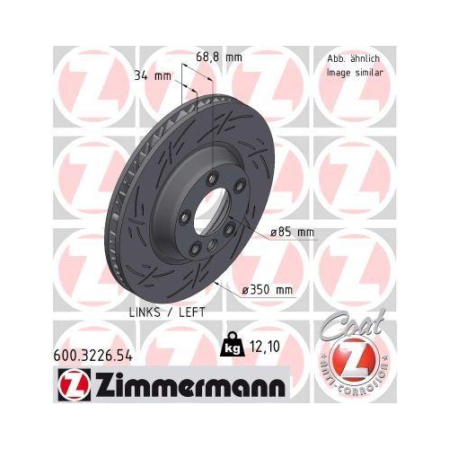 ZIMMERMANN Bremsscheibe BLACK Z 600.3226.54