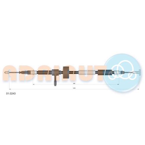 ADRIAUTO Seilzug, Feststellbremse 01.0243