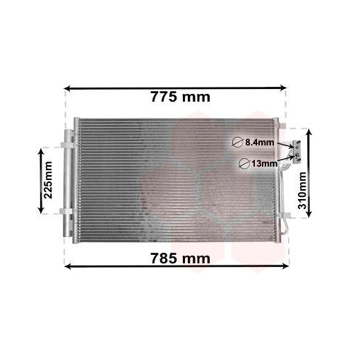 VAN WEZEL Kondensator, Klimaanlage 82005311