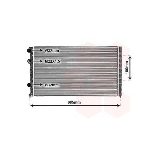 VAN WEZEL K&uuml;hler, Motork&uuml;hlung 58002124
