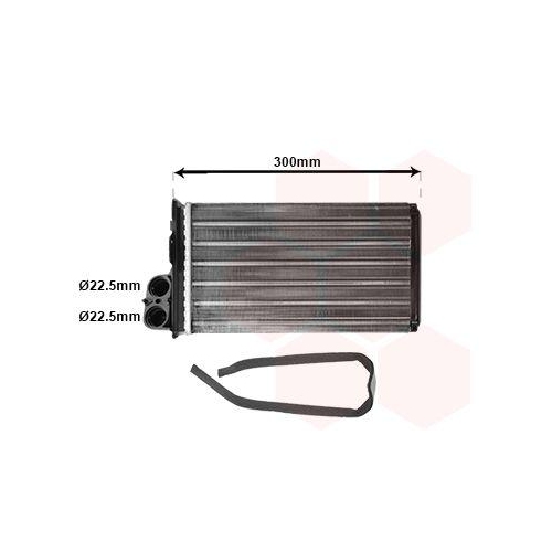 VAN WEZEL W&auml;rmetauscher, Innenraumheizung 13006473