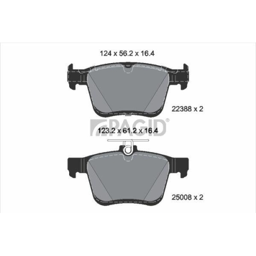 PAGID Bremsbelagsatz, Scheibenbremse T2927N