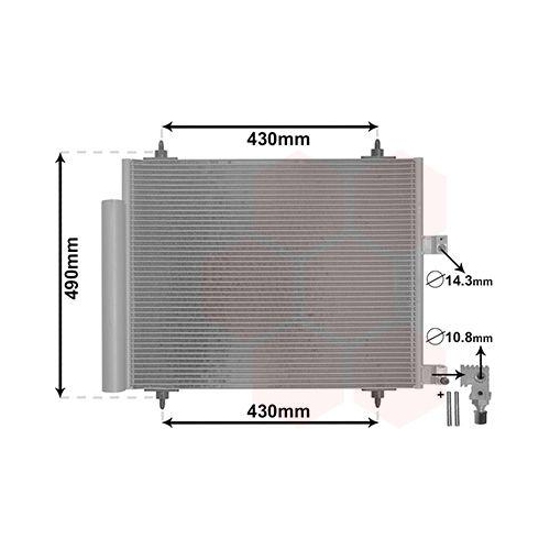 VAN WEZEL Kondensator, Klimaanlage *** IR PLUS *** 09005213