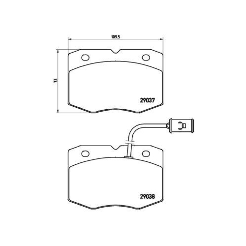 BREMBO Bremsbelagsatz, Scheibenbremse PRIME LINE P A6 014