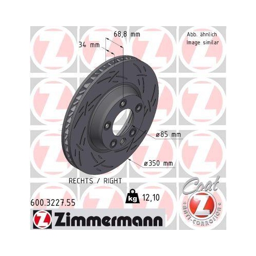 ZIMMERMANN Bremsscheibe BLACK Z 600.3227.55