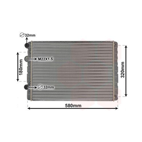VAN WEZEL K&uuml;hler, Motork&uuml;hlung 58002130