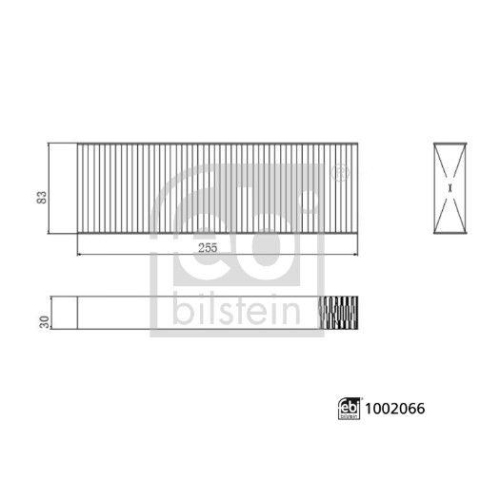 FEBI BILSTEIN Filtersatz, Innenraumluft 1002066