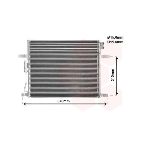 VAN WEZEL Kondensator, Klimaanlage 21005050