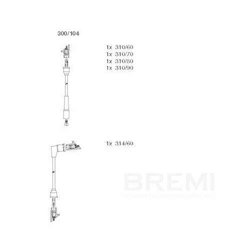 BREMI Z&uuml;ndleitungssatz 300/104