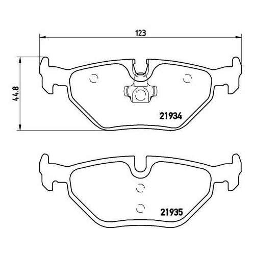BREMBO Bremsbelagsatz, Scheibenbremse PRIME LINE P 71 006