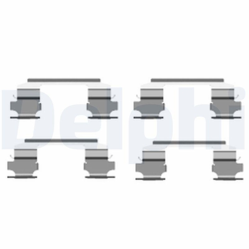 DELPHI Zubehörsatz, Scheibenbremsbelag LX0462