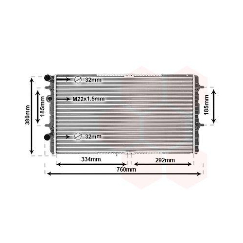 VAN WEZEL K&uuml;hler, Motork&uuml;hlung 58002180