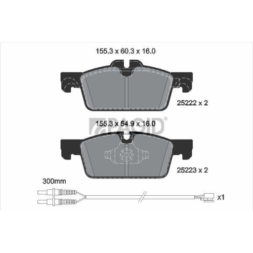 PAGID Bremsbelagsatz, Scheibenbremse T2931N