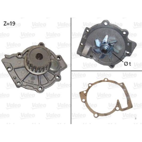 VALEO Wasserpumpe, Motork&uuml;hlung 506854