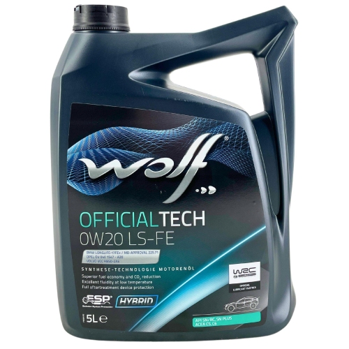 Motor&ouml;l Motoren&ouml;l Wolf OfficialTech 0W-20 LS-FE 5 Liter Kanister 1051681