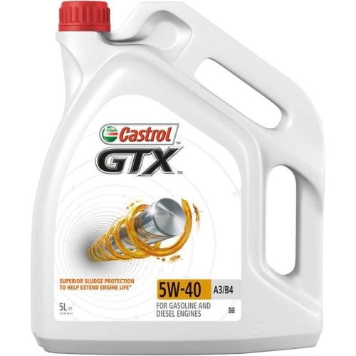 Motoröl CASTROL GTX 5W40 5 Liter Kanister 15218F