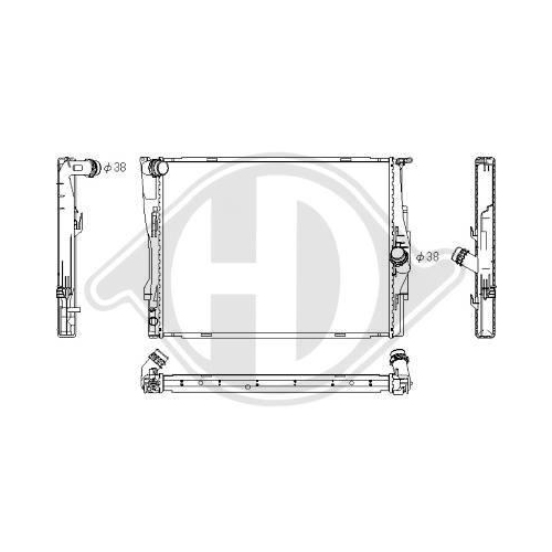 DIEDERICHS Kühler, Motorkühlung DIEDERICHS Climate DCM1572