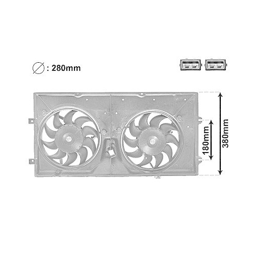 VAN WEZEL Lüfter, Motorkühlung 5874748
