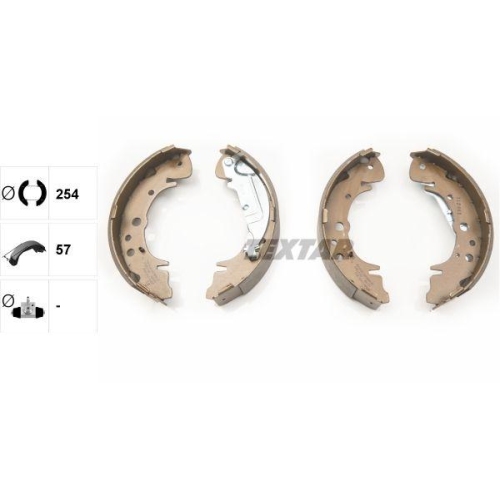 TEXTAR Bremsbackensatz 91070400