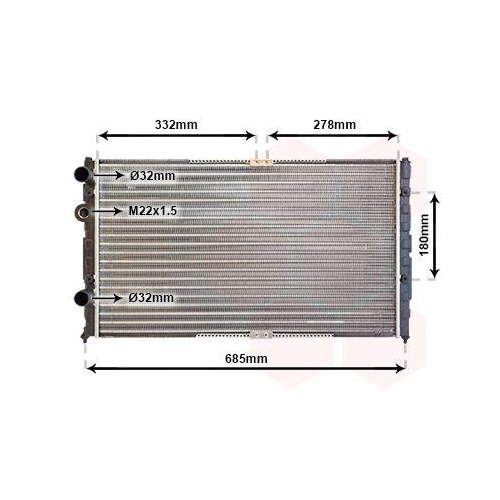 VAN WEZEL K&uuml;hler, Motork&uuml;hlung 58002191