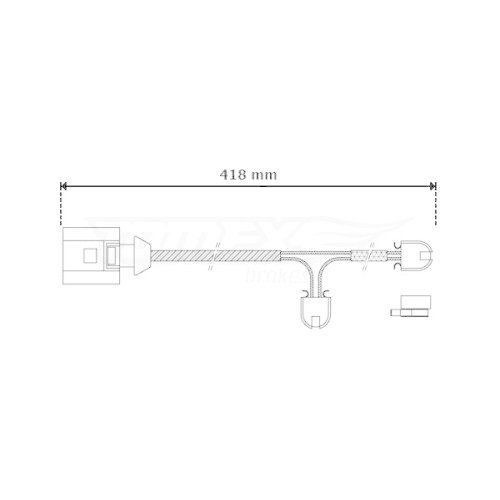 TOMEX Brakes Warnkontakt, Bremsbelagverschlei&szlig; TX 30-51