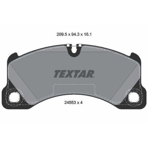 TEXTAR Bremsbelagsatz, Scheibenbremse 2455301