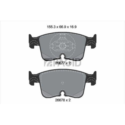 PAGID Bremsbelagsatz, Scheibenbremse T3197N