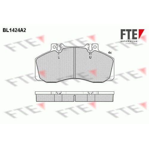 FTE Bremsbelagsatz, Scheibenbremse 9500011