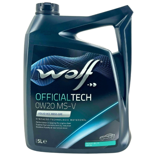 Motor&ouml;l Motoren&ouml;l Wolf OfficialTech 0W-20 MS-V 5 Liter Kanister 1051972