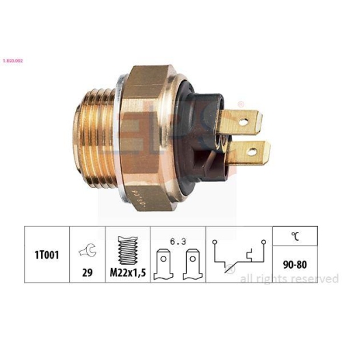 EPS Temperaturschalter, K&uuml;hlerl&uuml;fter Made in Italy - OE Equivalent 1.850.002