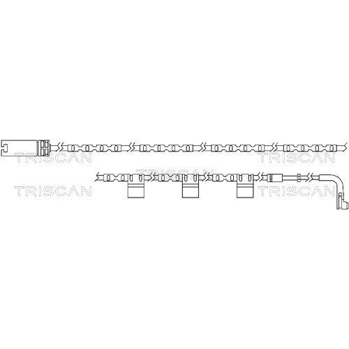 TRISCAN Warnkontakt, Bremsbelagverschlei&szlig;
