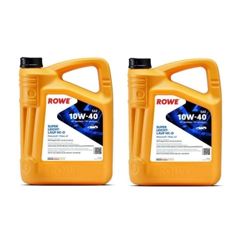 Motoröl ROWE Hightec Super Leichtlauf HC-O 10W-40 MB229.1 VW50101 50500 10 Liter