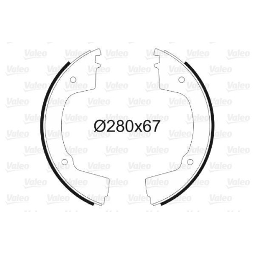 VALEO Bremsbackensatz 562433