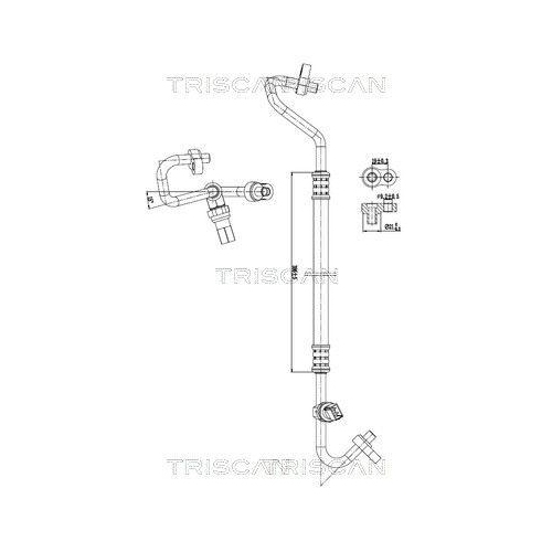 TRISCAN Hochdruck-/Niederdruckleitung, Klimaanlage 9010 81001