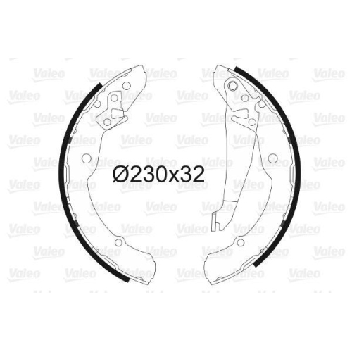 VALEO Bremsbackensatz 562641