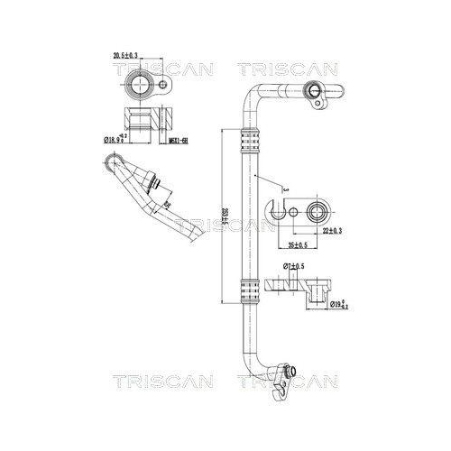 TRISCAN Hochdruck-/Niederdruckleitung, Klimaanlage 9010 81002